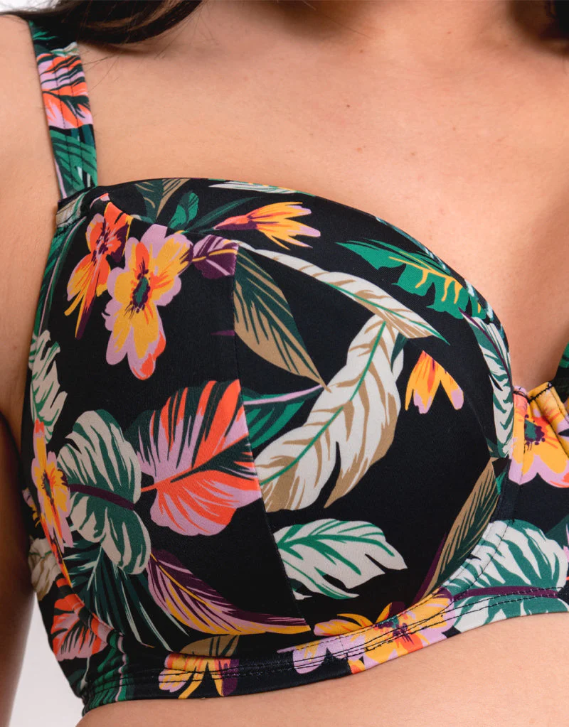 Curvy Kate Cuba Libre Padded Balcony Bikini Multiway Top Print Mix - Image 4