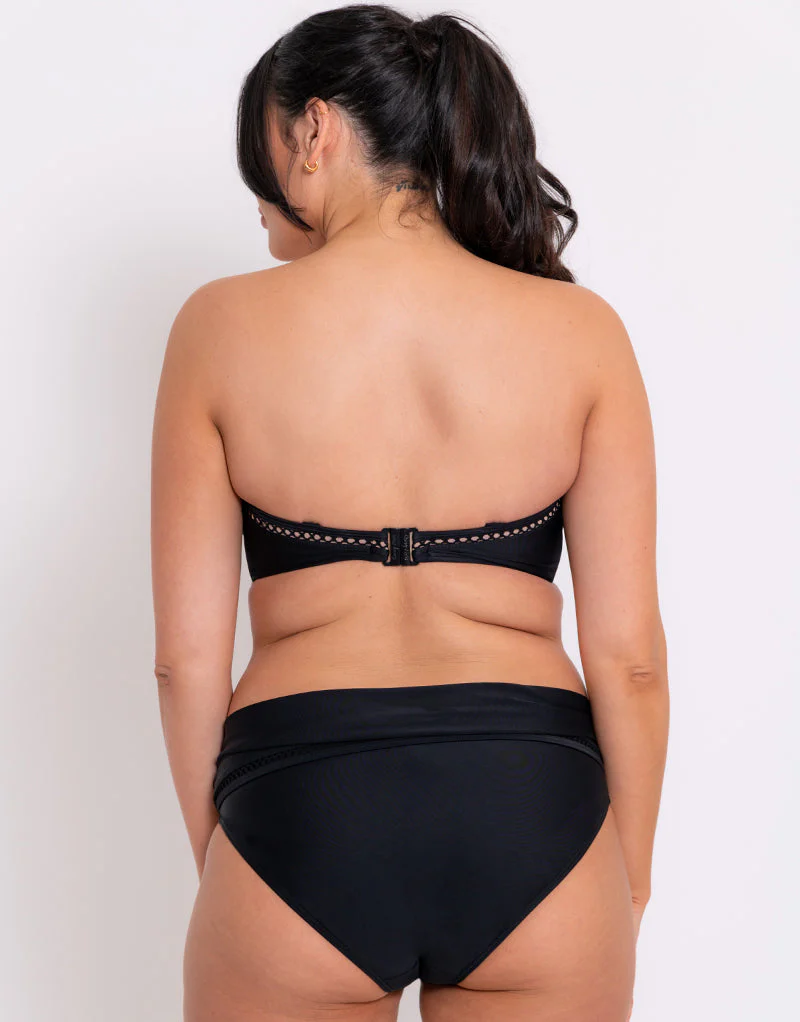Curvy Kate First Class Bandeau Strapless Multiway Bikini Top Black - Image 6
