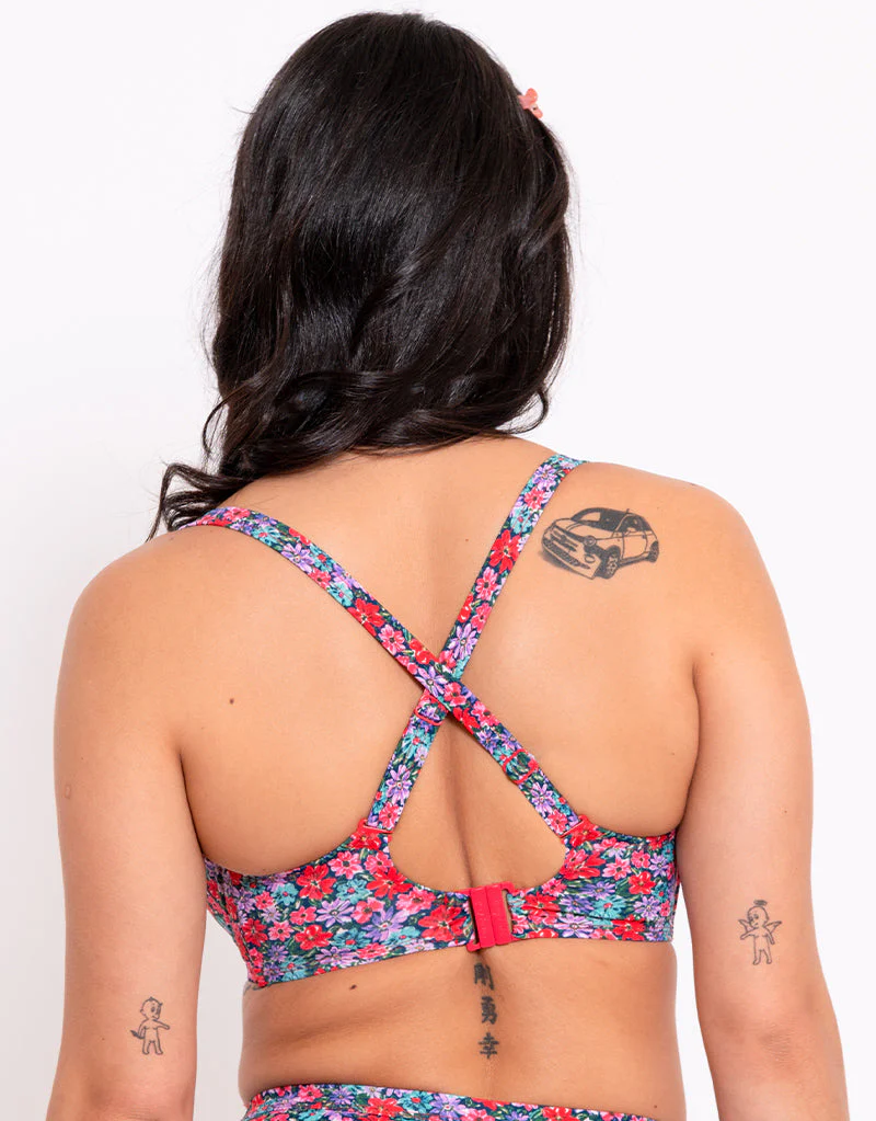 Curvy Kate Kitsch Kate Multiway Balcony Bikini Top Floral Print - Image 5