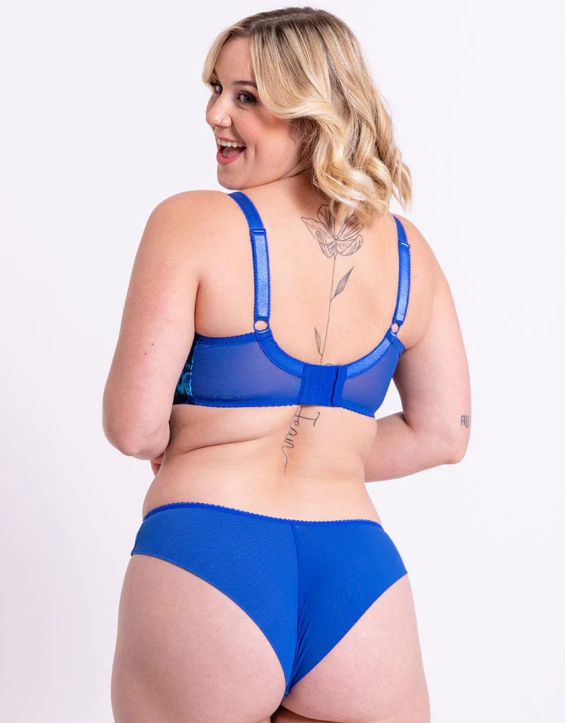 Curvy Kate Moody Bloom Balcony Bra Cobalt/Floral - Image 7