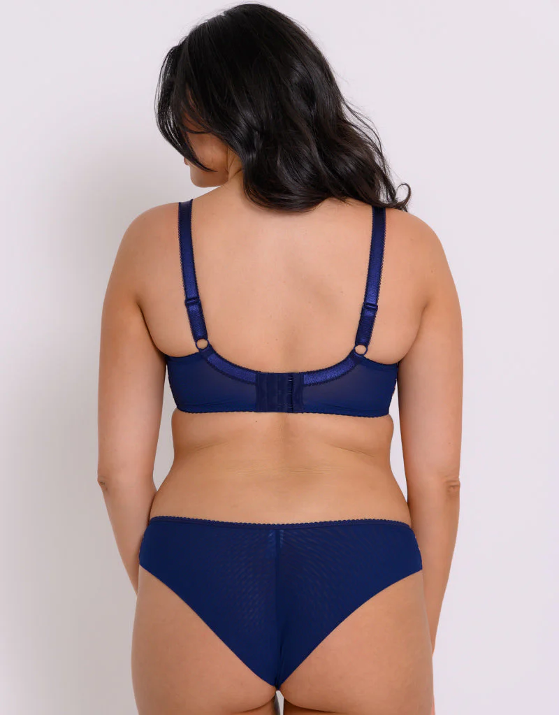 Curvy Kate Moody Bloom Balcony Bra Navy Print - Image 6