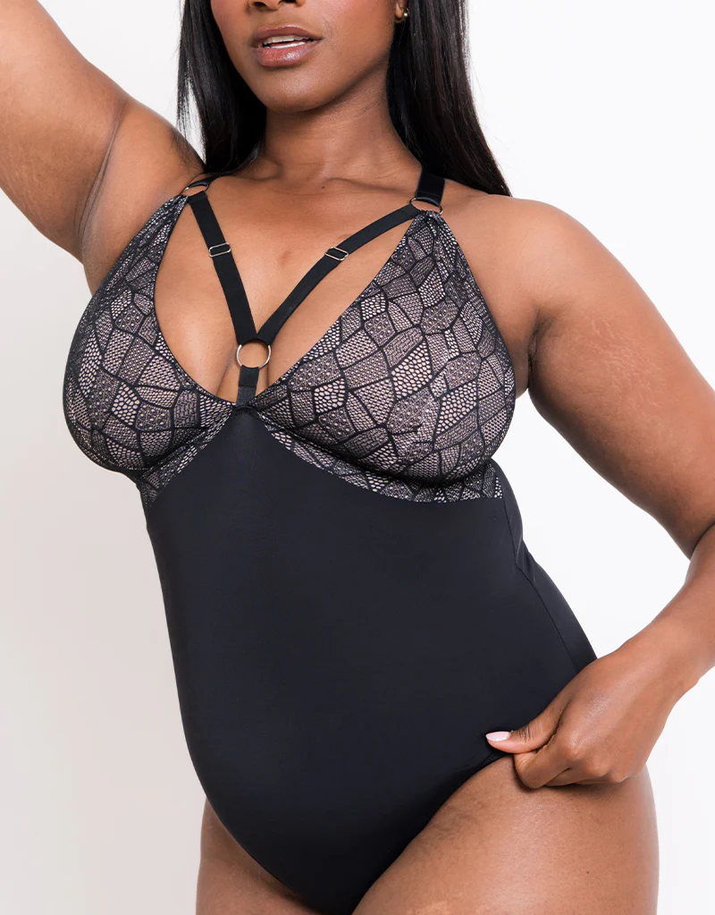 Curvy Kate Non-Stop Stretch Body Black/Pink - Image 8