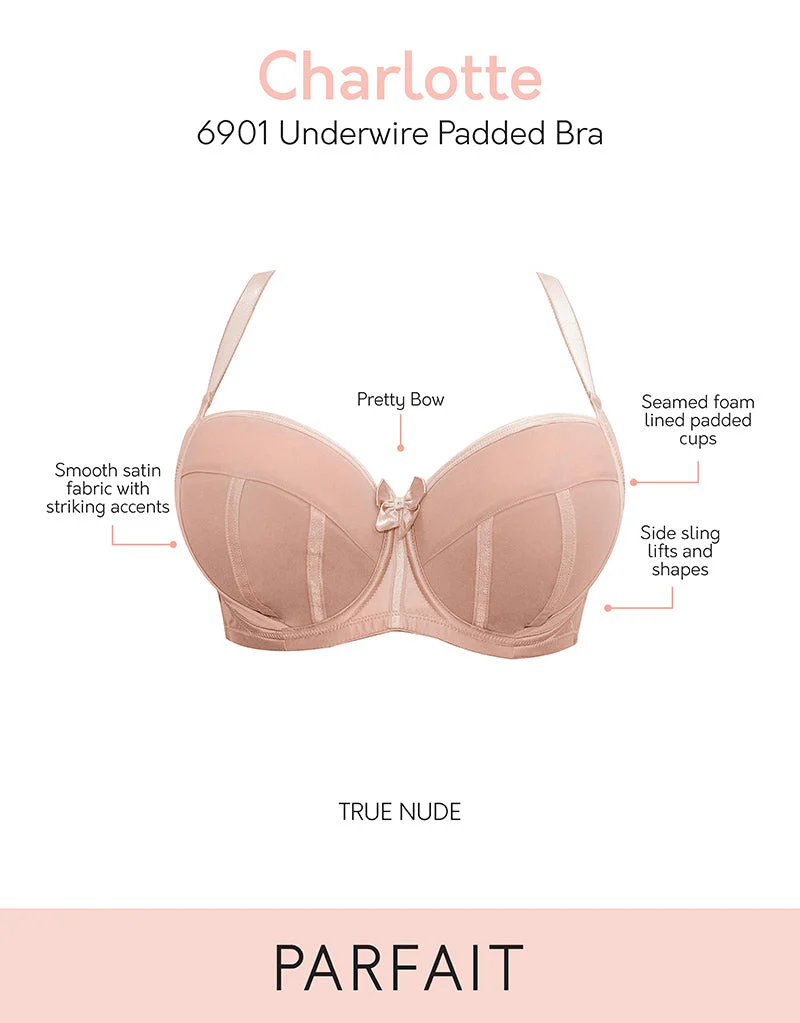 Parfait Charlotte Padded Balconette Bra True Latte - Image 5